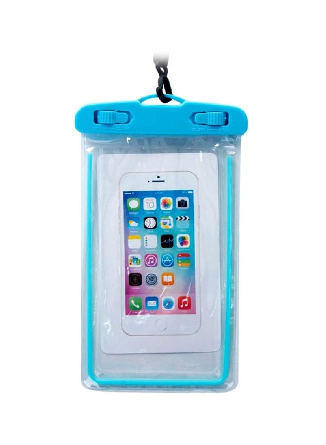 آي تيلكر غطاء حماية بتصميم حقيبة صغيرة للهاتف المحمول أزرق/شفاف