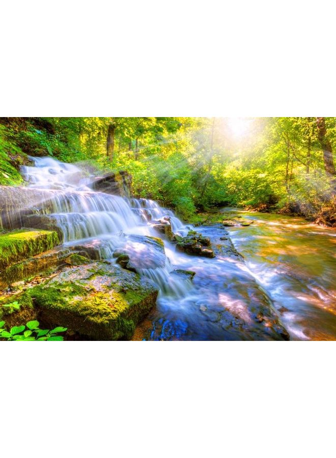 Fast Print - Landscape & Nature Design Framed Vinyl Tableau Multicolor 62x80cm - Image 1