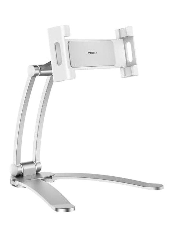 روك حامل للهاتف بتصميم قابل للتعديل لهاتف أبل آيفون XS ماكس/ آي باد فضي - Image 1