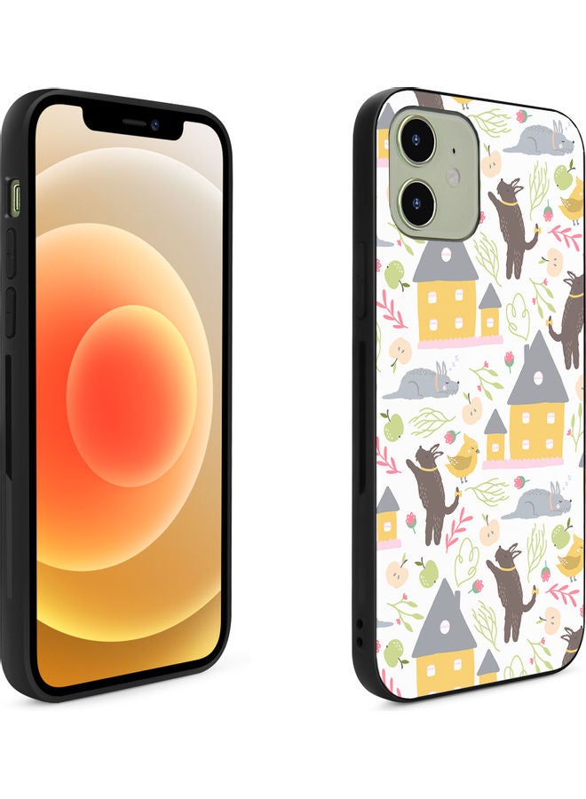 Okteq Protective Snap Case Cover For Apple iPhone 12 Birds Yellow House - Image 2