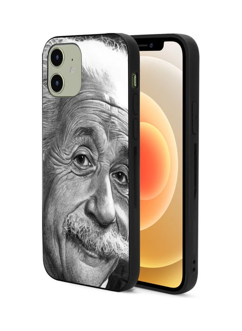Protective Snap Case Cover For Apple iPhone 12 Albert Einstein