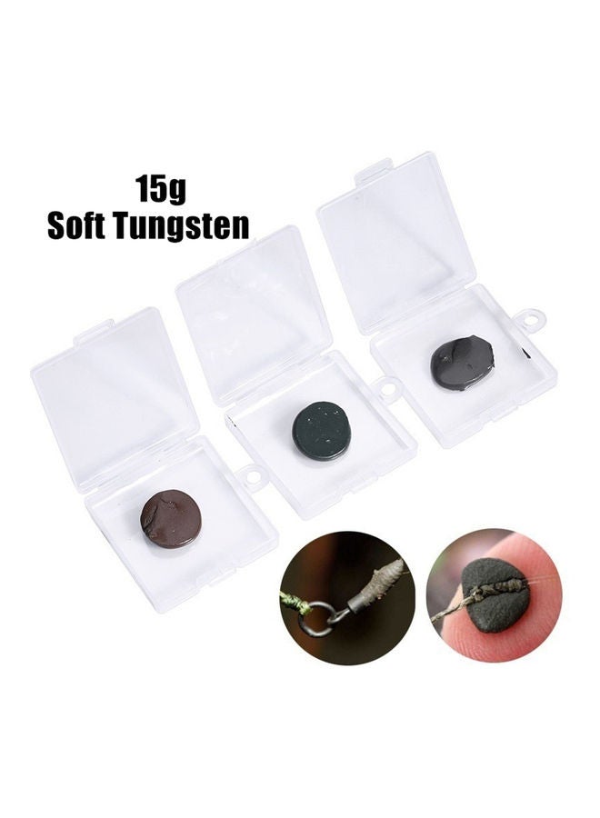 Soft Tungsten Mud Putty Carp Fishing Weight Sinkers Terminal Tackle Tools 20 x 10 x 20cm