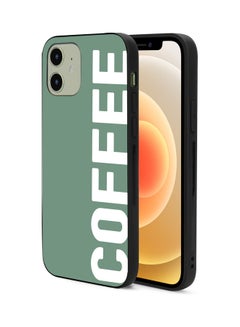 Protective Case Cover For Apple iPhone 12 Coffee White Green