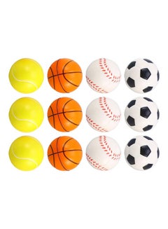 Generic 12 Mini Balls (Football, Baseball, Basketball, Tennisball) 24cm  - Image 2