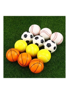 Generic 12 Mini Balls (Football, Baseball, Basketball, Tennisball) 24cm  - Image 1