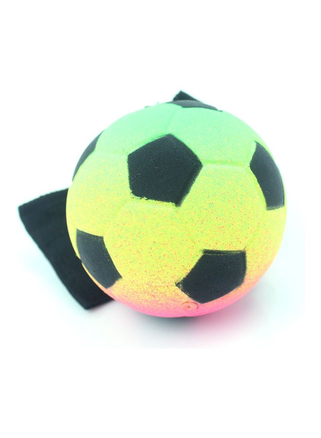 كرة نطاطة متصلة بمعصم اليد على شكل كرة قدم 6سم - Image 1