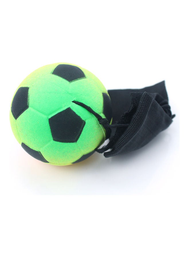 كرة نطاطة متصلة بمعصم اليد على شكل كرة قدم 6سم - Image 2