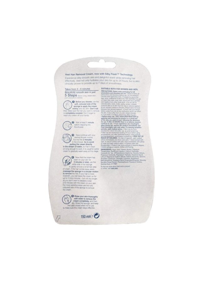 Veet In Shower Hair Removal Cream White 150ml - Image 5