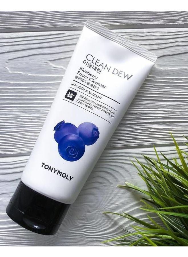 TONYMOLY Clean Dew Blueberry Foam Cleanser 180ml - Image 2