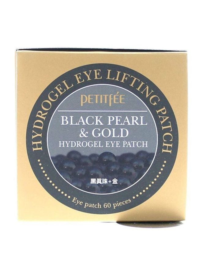 Petitfee - 60-Piece Black Pearl Gold Hydrogel Eye Patch 3.2 x 3.2 x 1.7inch - Image 1