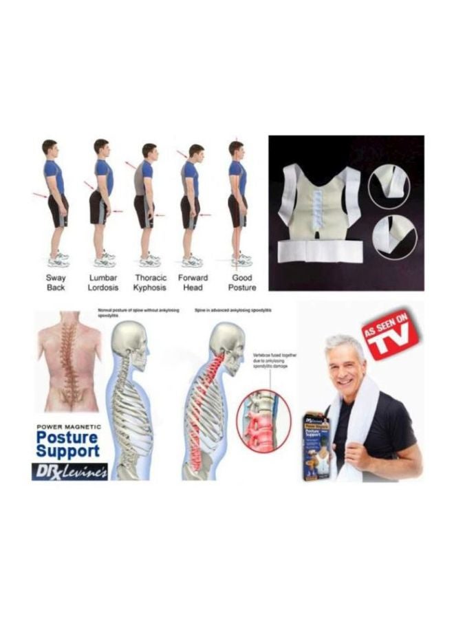 Power Magnetic Posture Support White
