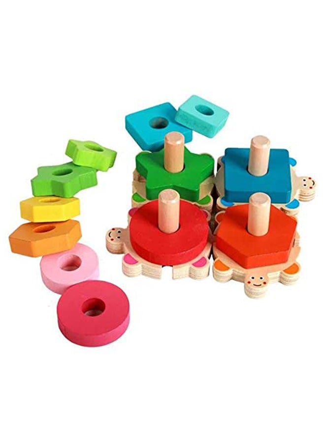 Turtle Design Shapes Nesting Toy  - Image 2
