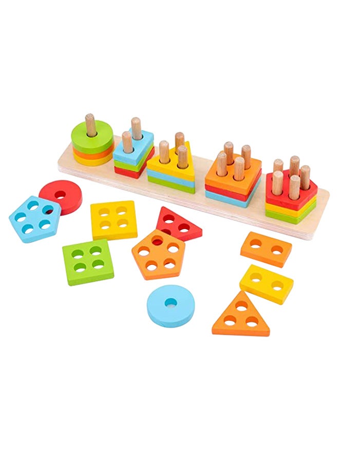 Rectangular Design Shapes Nesting Toy - Image 1