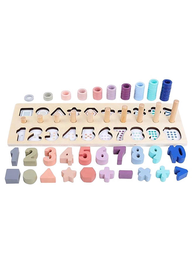 لعبة عدّاد وأحجية تركيب قطع ثلاثية الأبعاد بتصميم أرقام وأشكال - Image 1