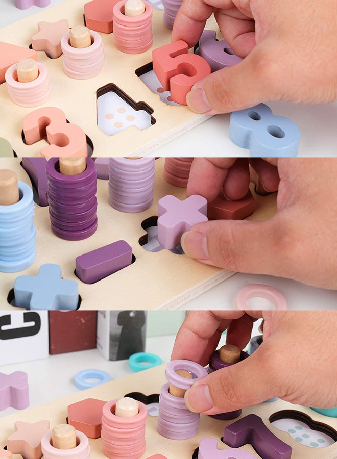 لعبة عدّاد وأحجية تركيب قطع ثلاثية الأبعاد بتصميم أرقام وأشكال - Image 3