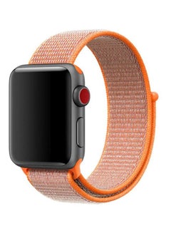 Pearl in Oyster Replacement Wrist Band For Apple Watch 42/44 mm Orange Red 