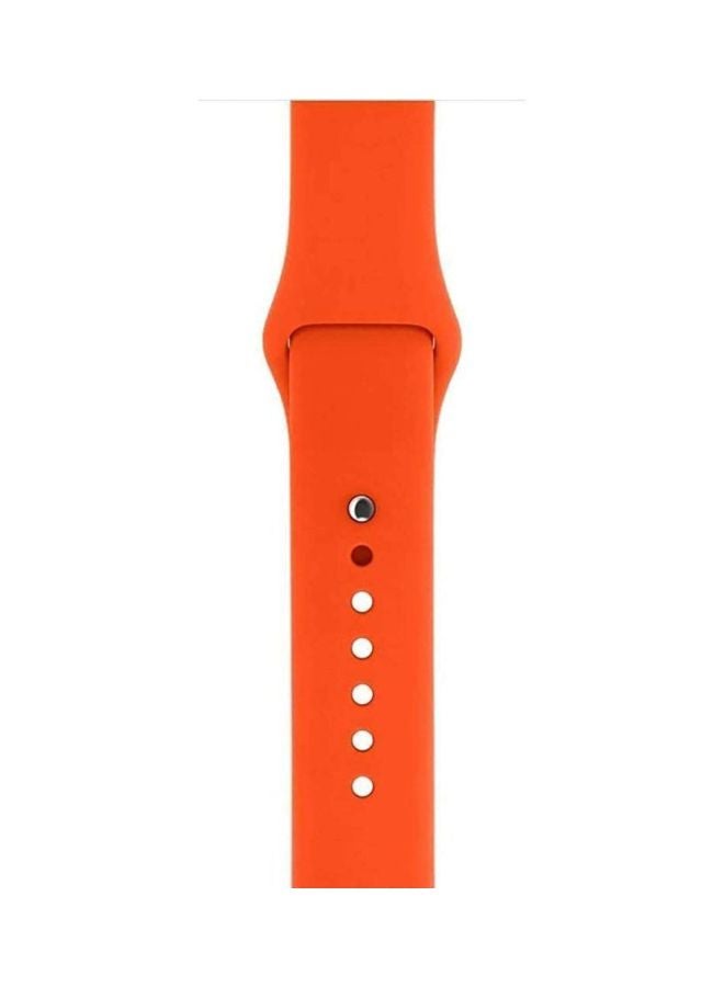 أوزون سوار بديل لساعة أبل 1‏/2‏/3‏/4‏ مقاس 38-40 مم برتقالي - Image 2