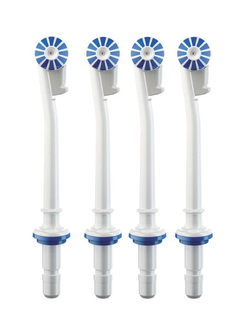 ED 17-4 Replacement Nozzle Tips for Oxyjet; Removes bacteria from hard-to-reach areas & Gum line. White/Blue