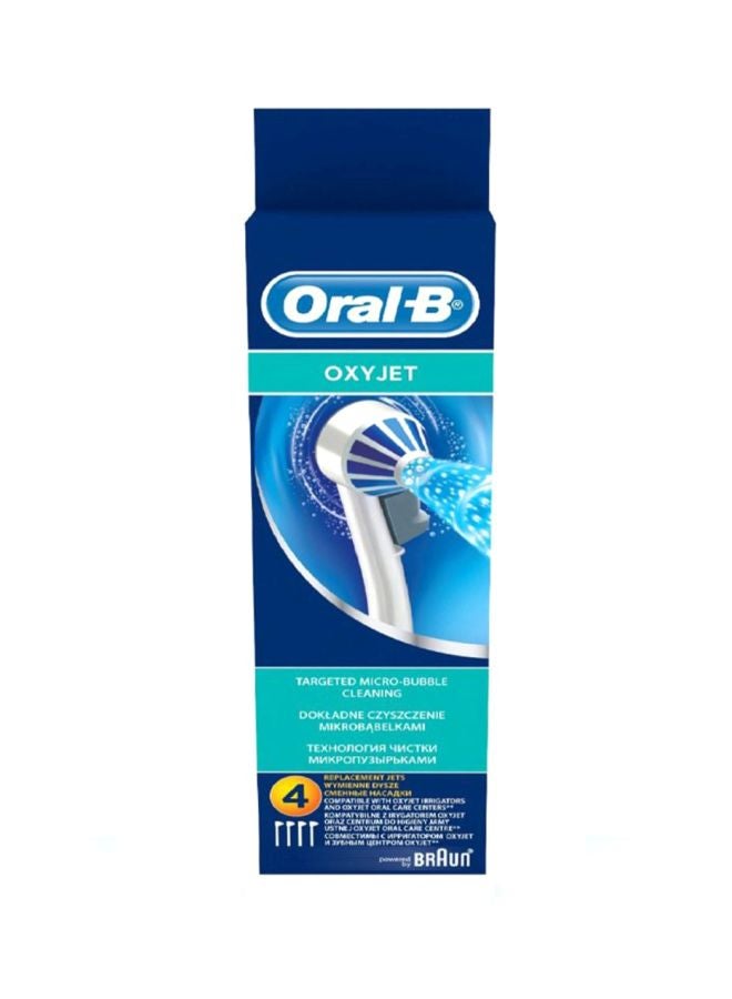 ED 17-4 Replacement Nozzle Tips for Oxyjet; Removes bacteria from hard-to-reach areas & Gum line. White/Blue