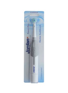 Jordan Power Plus Battery Toothbrush White/Grey/Green 8cm 