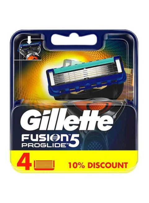 4-Piece Fusion5 Proglide Razor Blades Silver
