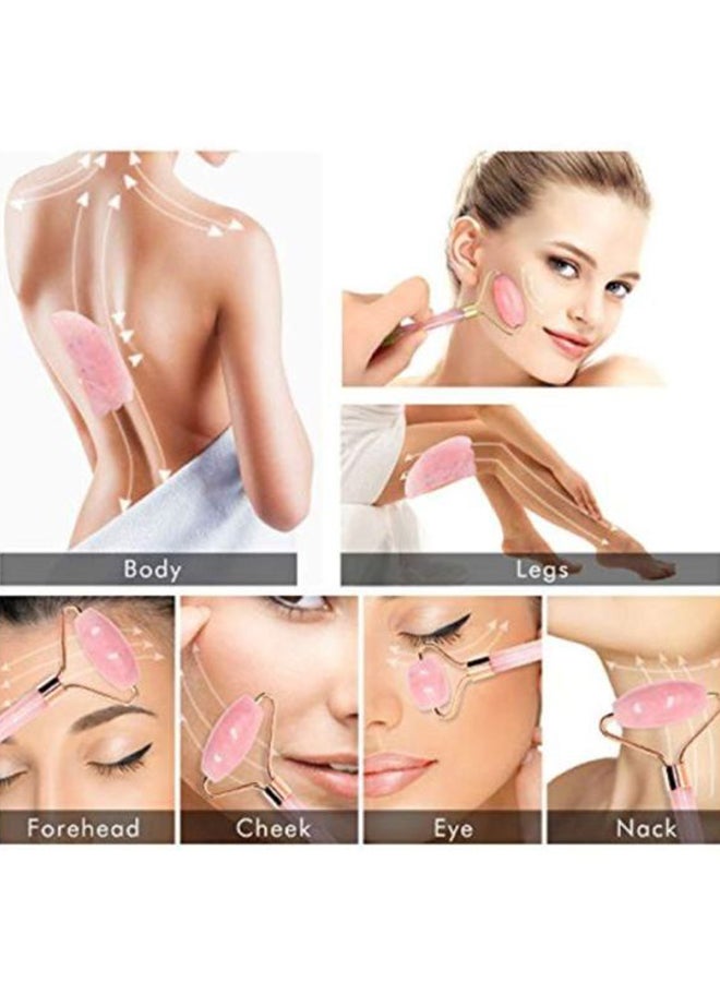 ALIVER Jade Roller Set Pink - Image 4