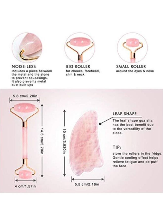 ALIVER Jade Roller Set Pink - Image 5