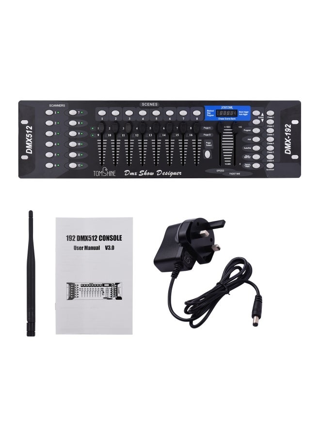 لوحة تحكم DMX512 لاسلكية للتحكم في الإضاءة بتردد 2.4 جيجاهرتز و وظيفة برمجة 192CH ISM