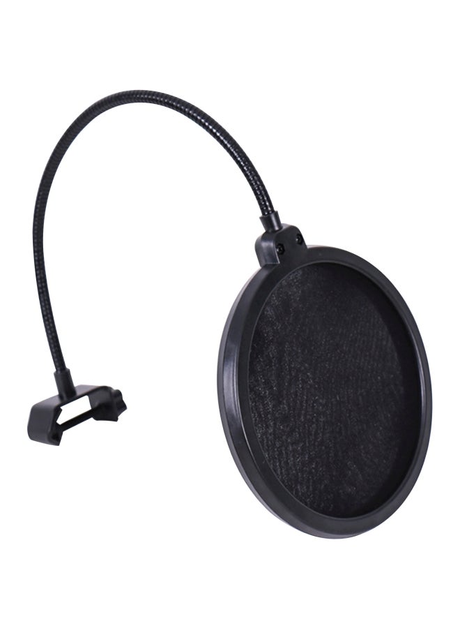 Microphone Pop Rotatable Filter With Double Layer Sound Shield