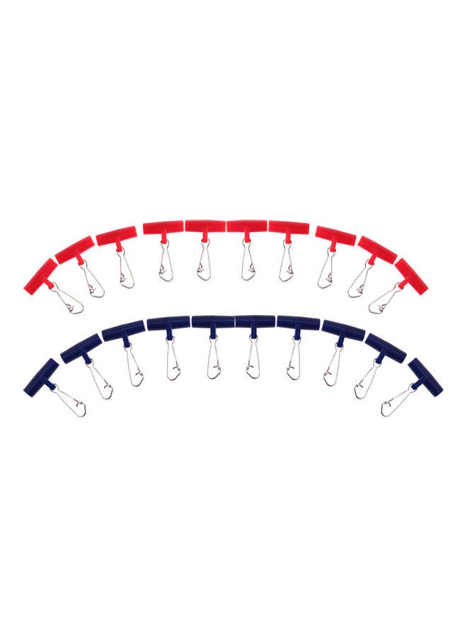 Generic 10 Pieces Of Fishing Sinker Slip Clips Head Swivel Hooked Snap Weight Slide Line 20 x 10 x 20cm - Image 5