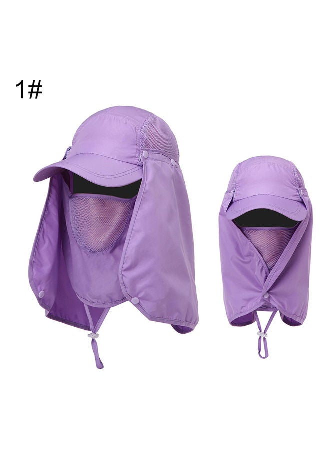 Generic Unisex Waterproof UV Protection Breathable Baseball Hat Cap With Face Neck Flap 20 x 10 x 20cm - Image 3