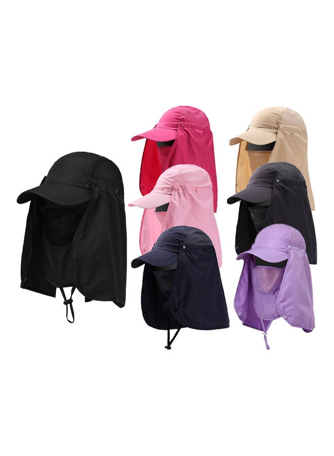 Generic Unisex Waterproof UV Protection Breathable Baseball Hat Cap With Face Neck Flap 20 x 10 x 20cm - Image 2
