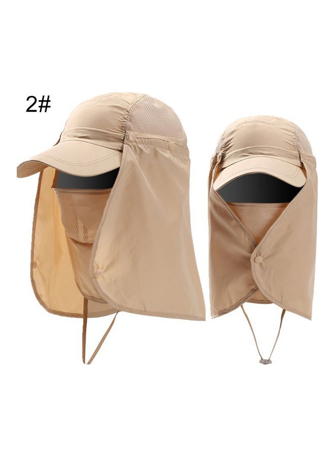 Generic Unisex Waterproof UV Protection Breathable Baseball Hat Cap With Face Neck Flap 20 x 10 x 20cm - Image 4