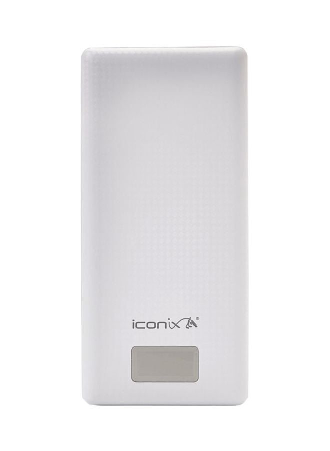 Iconix Dual USB Power Bank White - Image 1