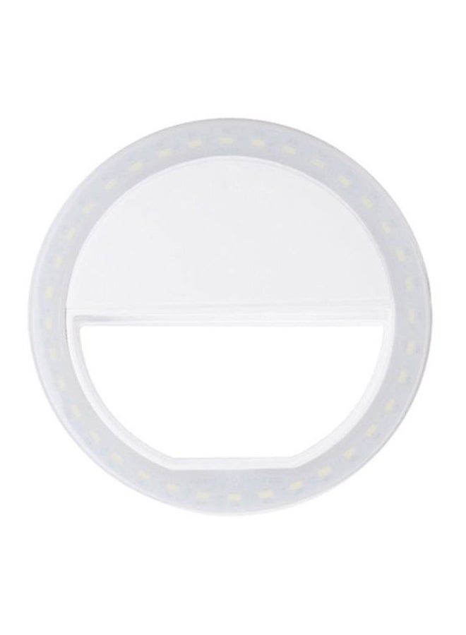 Clip-On LED Selfie Ring Light White - Image 1