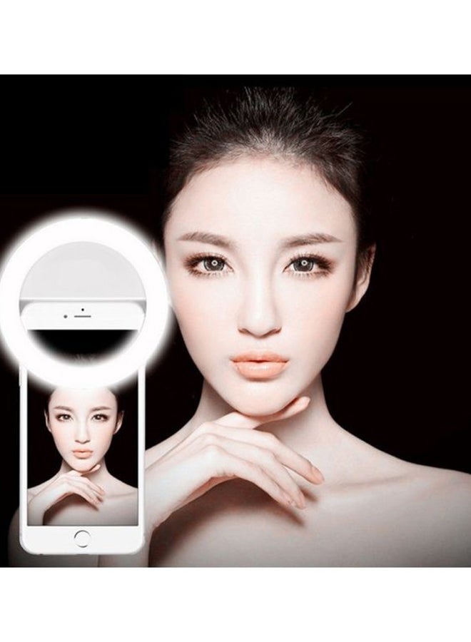 Clip-On LED Selfie Ring Light White - Image 3