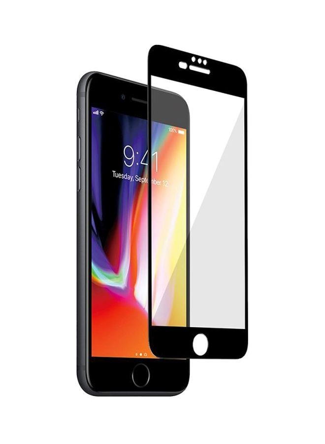 يوبا لاصقة حماية للشاشة من الزجاج المقوى 9D لأبل آيفون 6 بلس و6s بلس أسود - Image 2