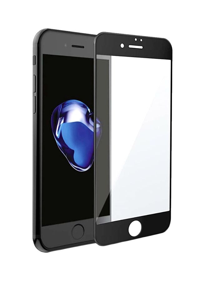 كينج ستور لاصقة حماية الشاشة من الزجاج المقوى لهاتف أبل آيفون 7/ 8 أسود / شفاف - Image 1