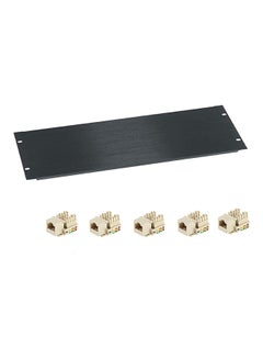 no Blanking Steel Filler Mount Panel Rack With M6 Screws Black  - Image 1