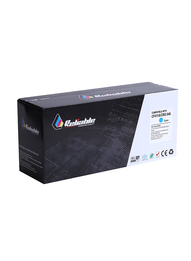 Reliable Compatible Toner Cartridge Replacement For Hp Cf410A Black Toner Cartridge Color Laserjet Pro M252Dn/252N , Mfp M277Dw/277N And Mfp M274N Cyan