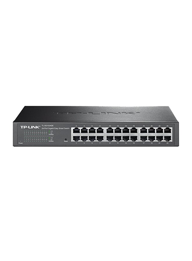 TP-LINK - 24 Port Gigabit Easy Smart Switch Black - Image 1