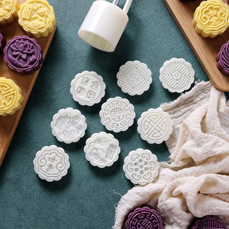 Non-Stick Eco-Friendly Mooncake Mould multicolour 14*6.5*6.5cm - Image 2