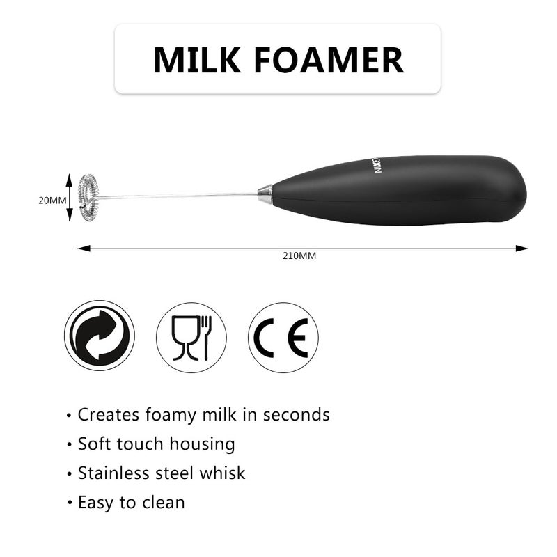 Automatic Electric Milk Frother Black 22.5*4*5cm  - Image 2