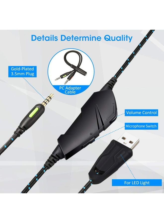 A1 Wired Over-Ear Gaming Headset For PS4/PS5/XOne/XSeries/NSwitch/PC  - Image 4