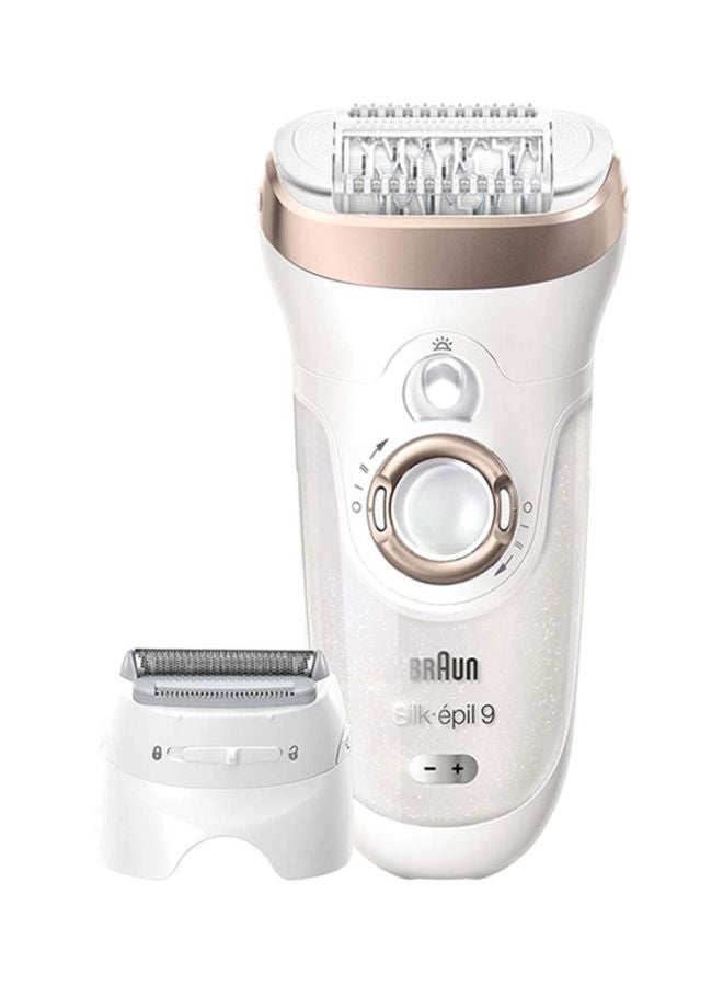 براون ماكينة إزالة الشعر سيلك إيبيل 9 اللاسلكية للاستعمال الجاف والمبلل أبيض/وردي ذهبي 26x9.3x19.7سم - Image 2