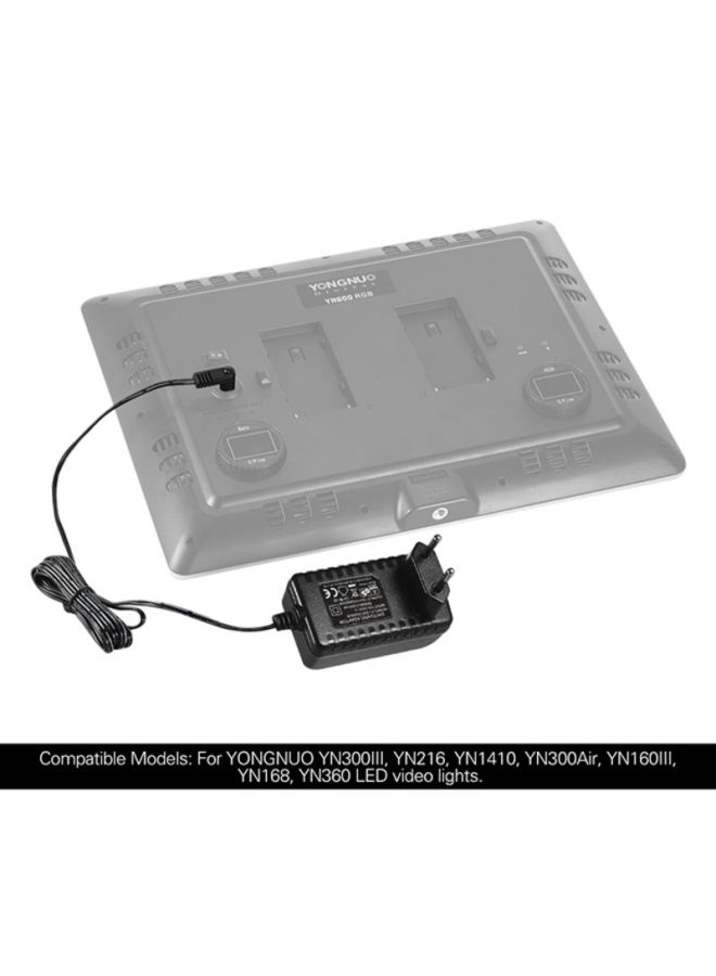 YONGNUO 12V 2A Standard Power Adapter With Eu Plug Wide Voltage 100-240V For Yn300Iii Yn216  - Image 3