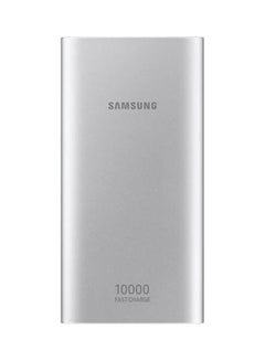 10000.0 mAh Portable Power Bank Silver