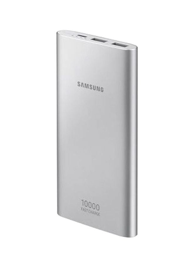 Samsung - 10000.0 mAh Portable Power Bank Silver - Image 1