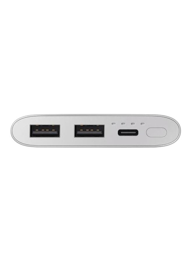 Samsung - 10000.0 mAh Portable Power Bank Silver - Image 1