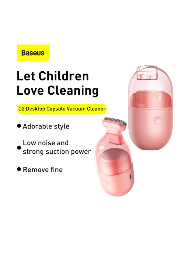 Baseus C2 Desktop Mini Vacuum Cleaner 4 W CRXCQC2-04 Pink - Image 5